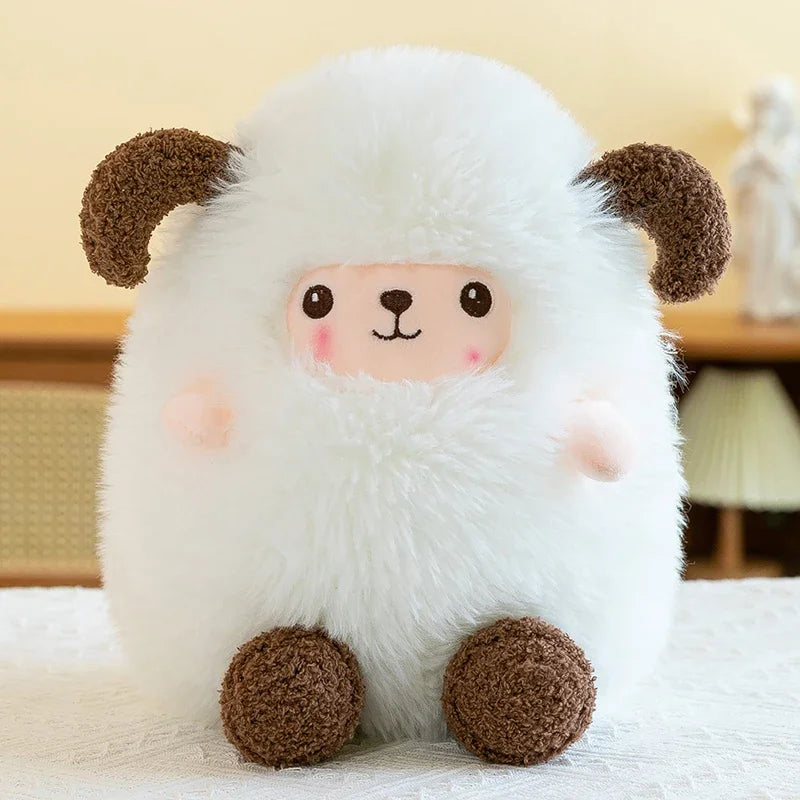 Sheep Doll Plush Toy Cute Sheep Soft Stuffed Animal Sleeping Pillow Cushion Christmas Gifts for Kids and Girls
