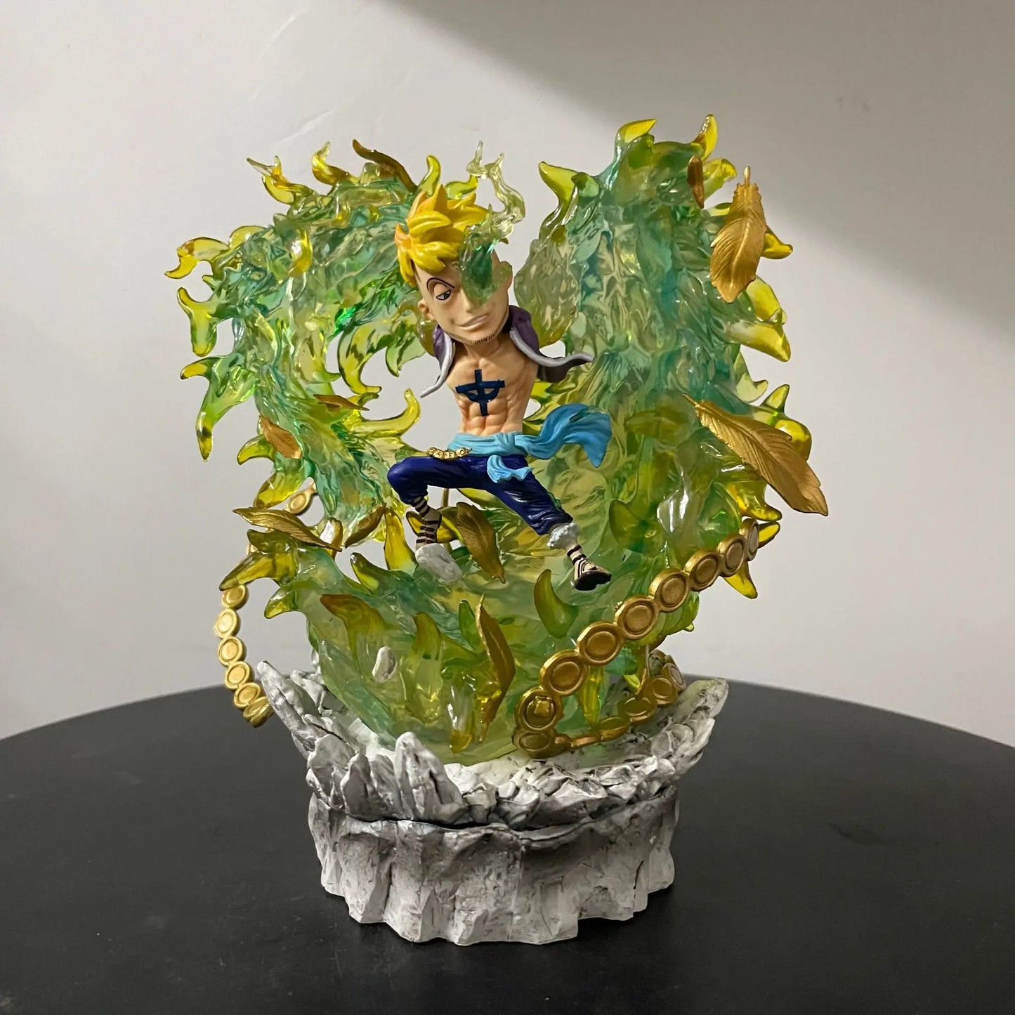 14cm One Piece Marshall·D·Teach Blackbeard Anime Figure Statuette GK Garage Kits PVC Figurine Model Doll Ornament Decoration Kid