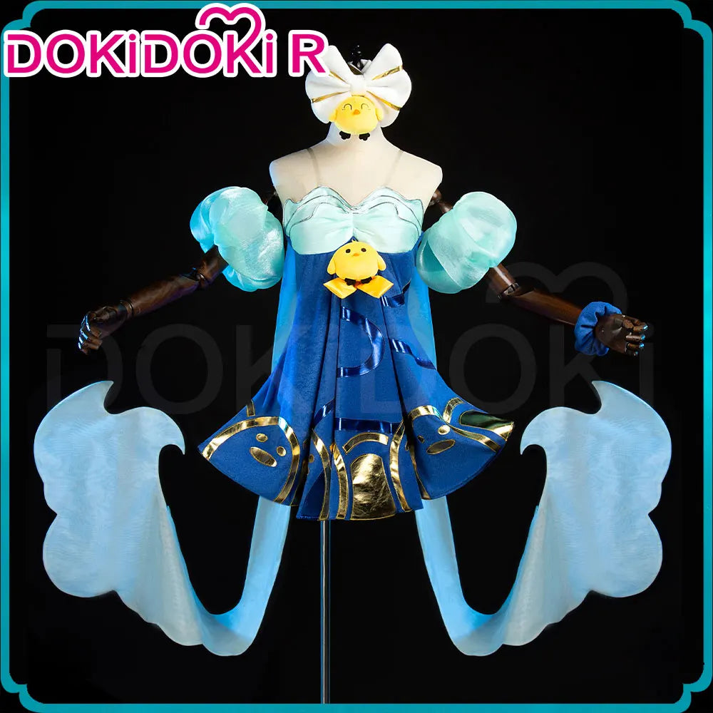 Ahrii Sonaa Cosplay Costume Game Cosplay DokiDoki-R Ahrii Sonaa Skin Spirit Blossom Springs Cosplay Women The Fox Costume