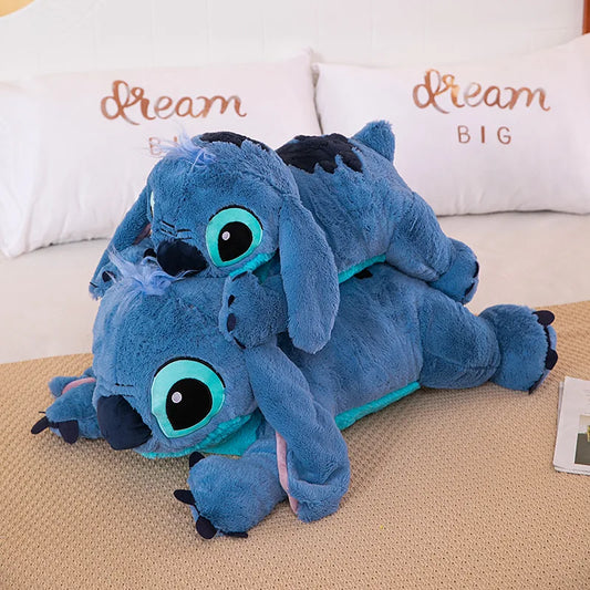 100cm Big Size Disney Stitch Cartoon Anime Plush Stuffed Doll Room Plushies Pillow Cute Ornaments Children's Holiday Gifts