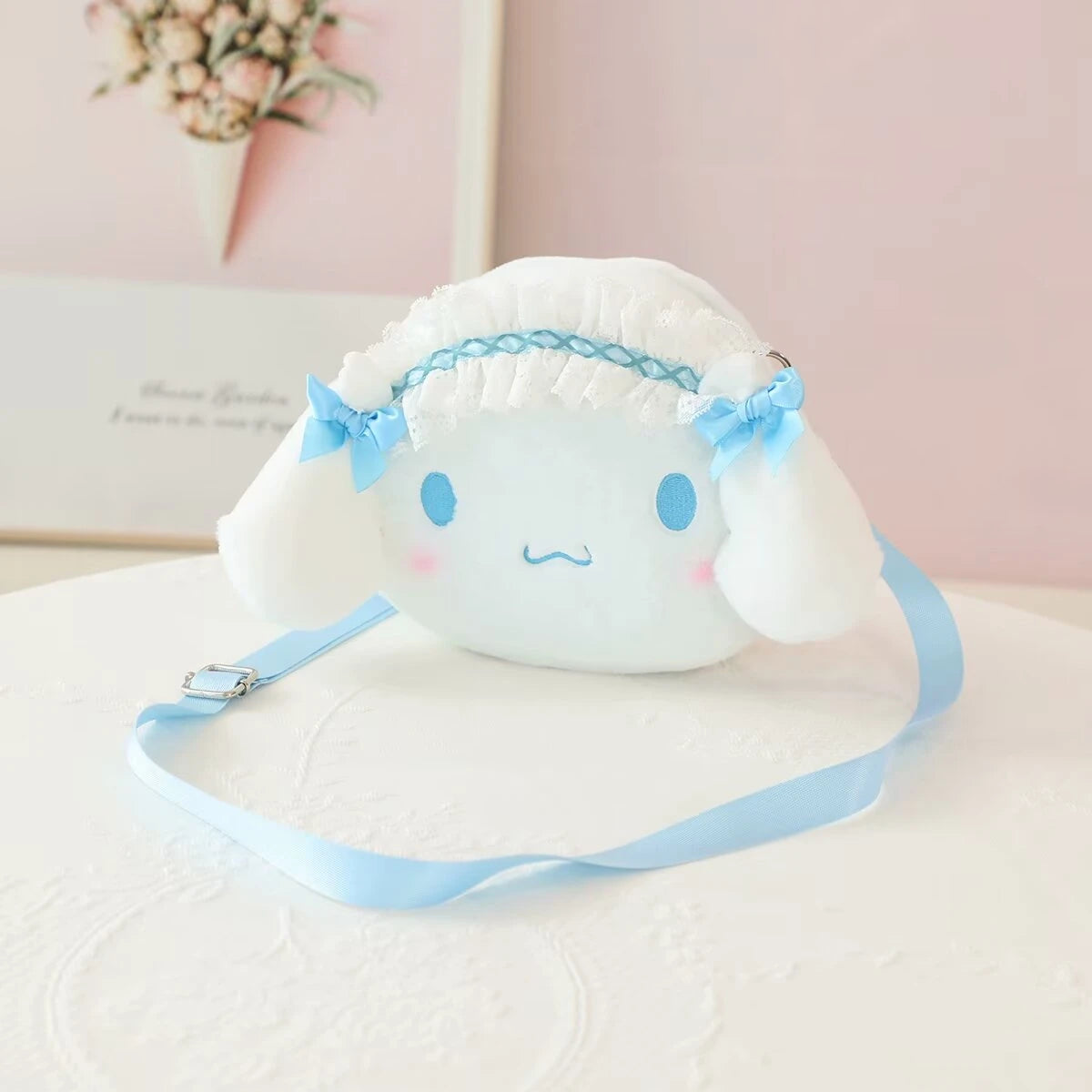 Sanrio Cartoon Anime Hello Kitty My Melody Cosmetic Bag Coin Purse Cute Kuromi Cinnamoroll Plush Bag Gifts For Girl