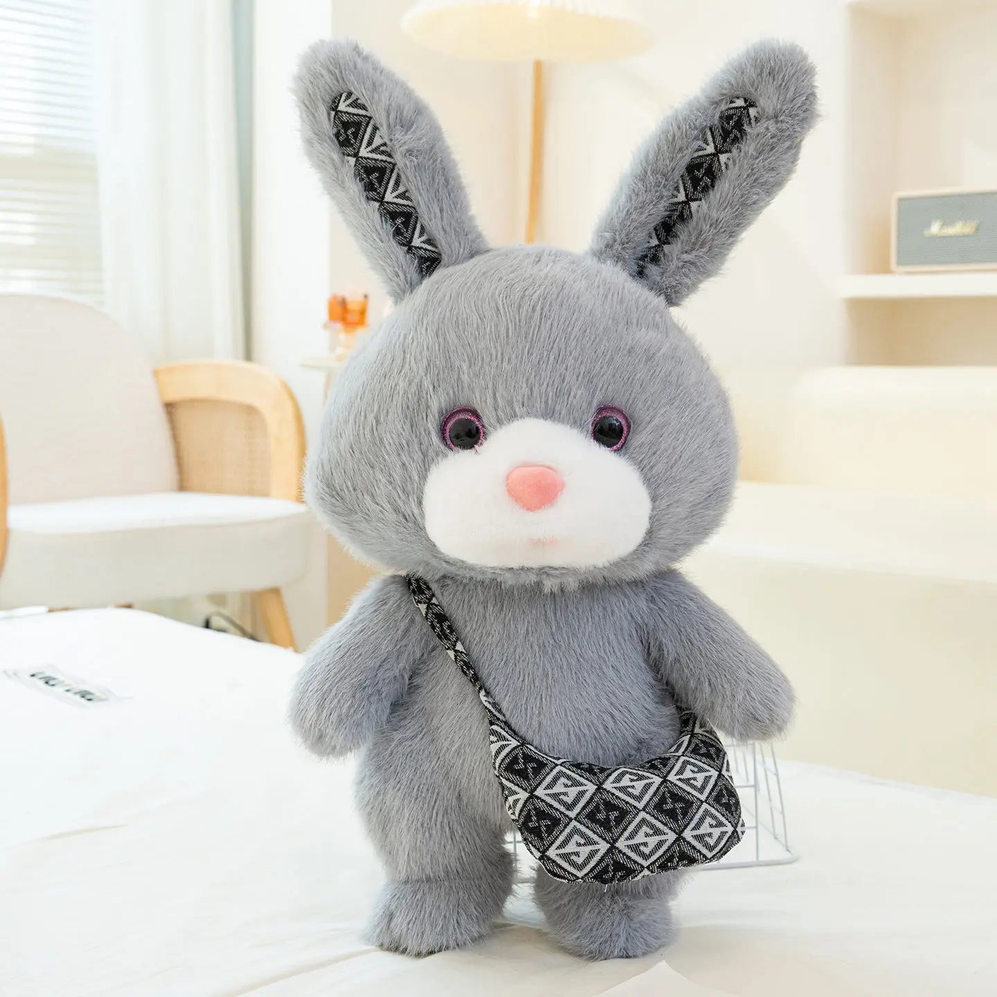 Rabbit Plush Toy Cartoon Stuffed Animal Toy and Hobby Plush Pillow Bed Sofa Back Cushion Kawaii Room Decor Kids Birthday Gift