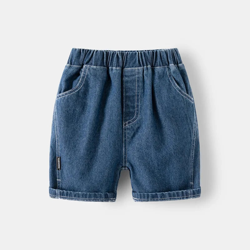 Toddler Boy Denim Shorts 1 to 2 3 4 5 6 7 Years 2024 Blue Kids Girl Jeans Shorts Black Soft Cotton Children Short Pants Clothing