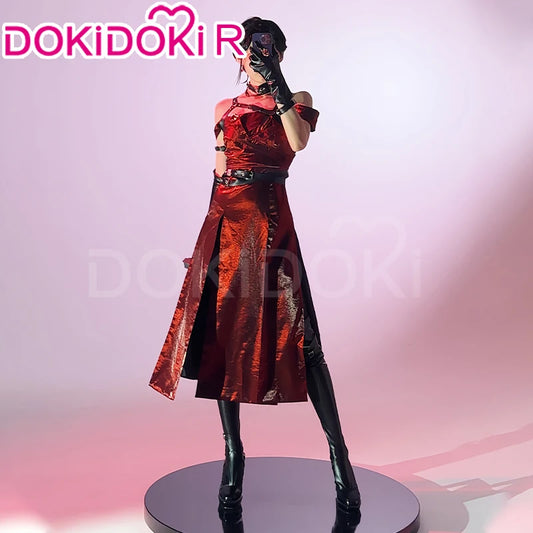 IN STOCK Enchanting Veil Heroine Cosplay Costume Game Love and Deepspace【S-2XL】DokiDoki-R Women Red Dress Shoes Sylus Plus Size