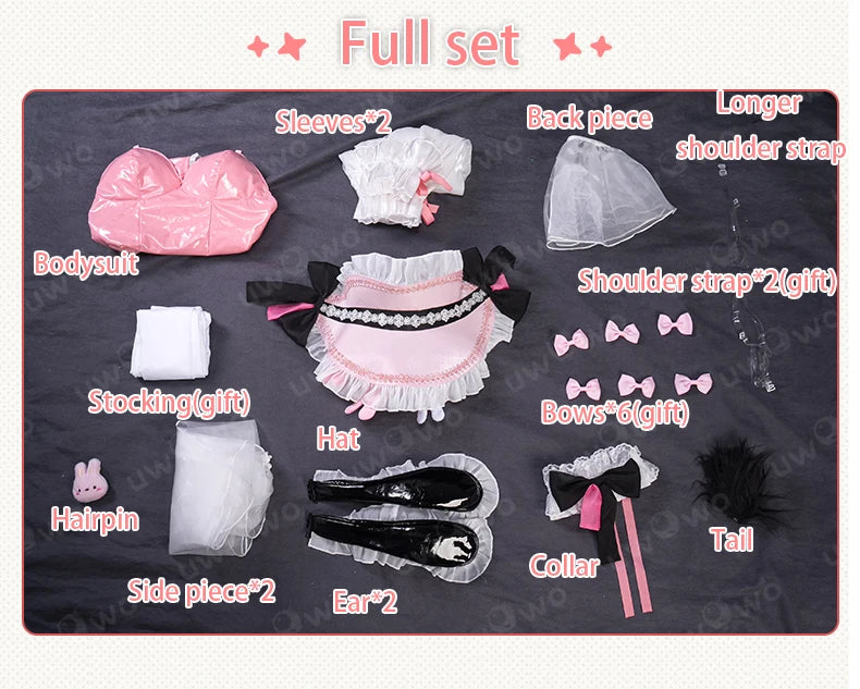 IN STOCK UWOWO HalfordD Cosplay Game Azurr Lanee Halfordd Bunny Cosplay Costume Sexy Costume Halloween Costume