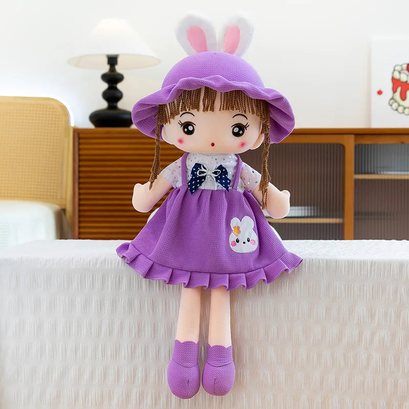 Plush Toy for Kids Birthday Xmas Gift Cute Couple Starry Sky Bunny Dolls Stuffed Animal Valentine Home Decor Bedroom Decoration