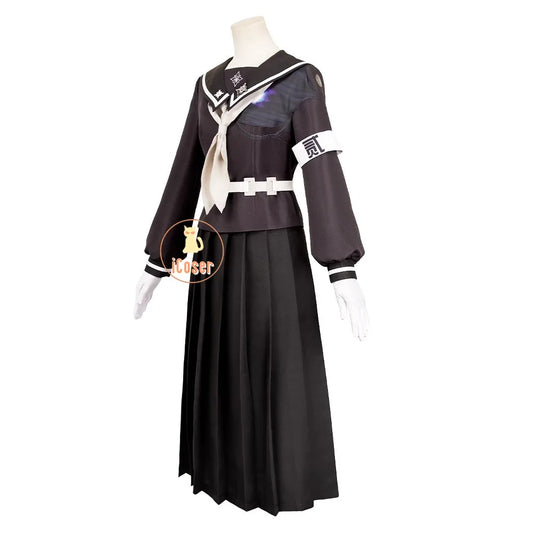 iCoser Hiruko Shizuhara Cosplay Costume Dress The Hundred Line Battle Uniform Last Defense Academy Halloween Party Women Girls