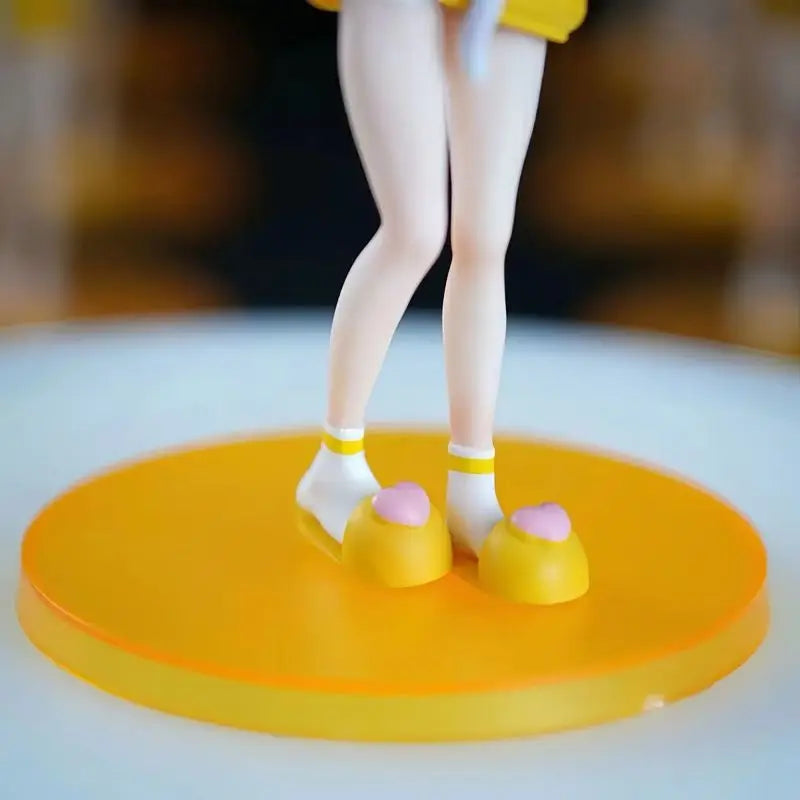 New Blue Archive Iroha Marie Figure Cat Ear Hoodie Anime Girl PVC Model Desktop Decoration Collectible Cute Toy Fans Gift 19cm