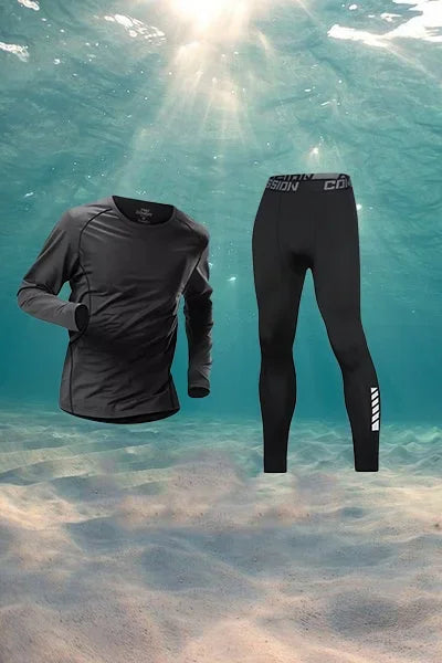 Men's Swimsuit Full Body Sun Protection Long Sleeve Short Sleeve Pants Boys Swim Shorts Long Pants Swim Top Surf Snorkeling Beac