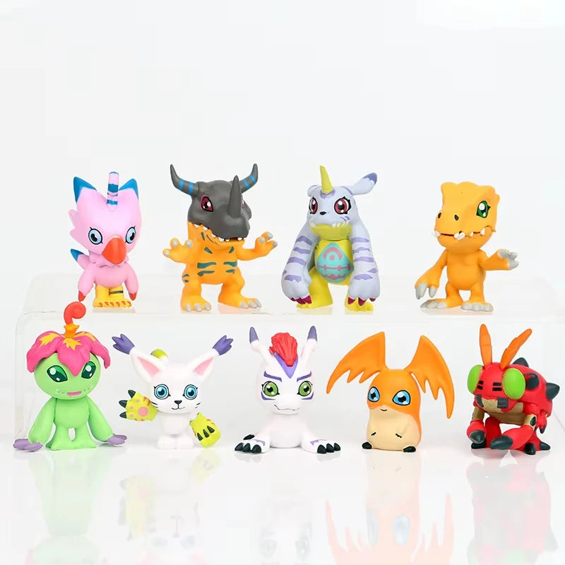 Hot 9Pcs/set Digimon Digimon Adventure Anime Figure Model PVC Collection Ornaments Statue Dolls Birthday Toy Gifts Gifts
