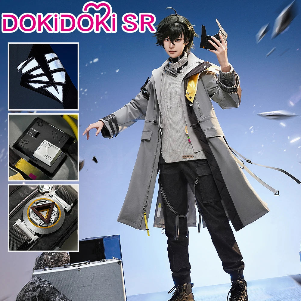 Endministrator A B Cosplay Costume Game Arknights DokiDoki-SR Men Endministrator Cosplay Mask Halloween