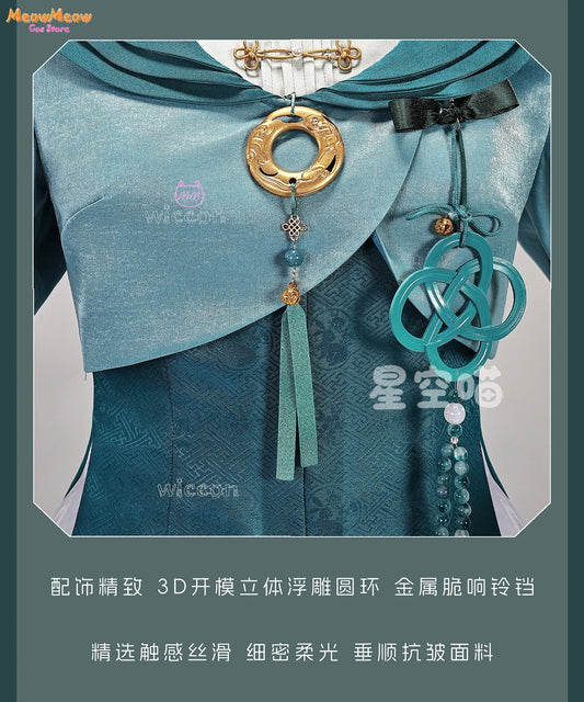 BWuthering Waves JinHsi Cosplay Costume Adult Polyester Set