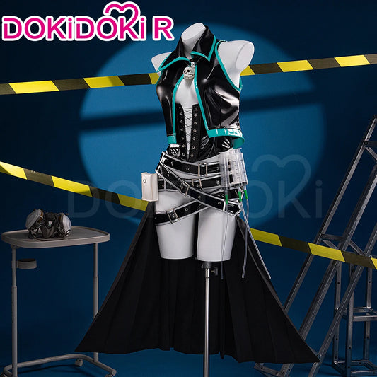 Mikuu Shiiee Cosplay Costume DokiDoki-R Mikku Women Sexy Black Dress Mikuu Shiiee Cosplay Halloween Costume
