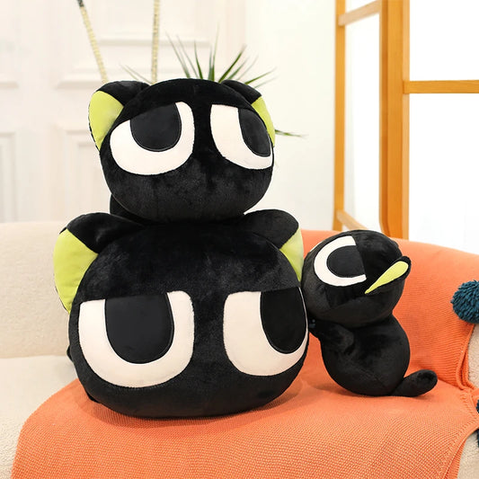 Official Anime The Legend of Luo 55cm Kawaii Xiao-Hei Xiao Hei Lovely Cat Doll Toy Plush Original Cartoon Cosplay Gift