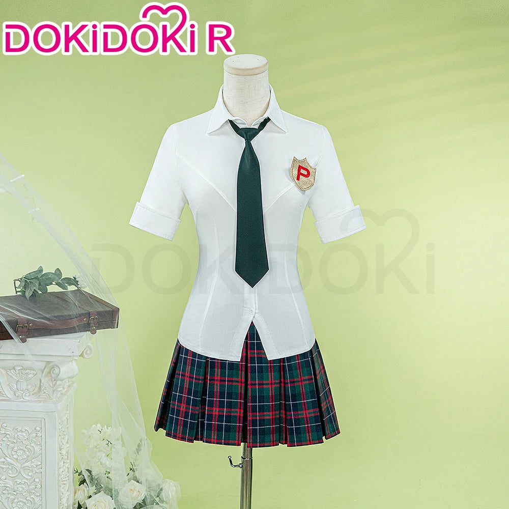 Stocking/Panty Cosplay Costume Anime Cosplay 【S-2XL】DokiDoki-R Female Cute School Uniform Stocking Panty Cosplay Plus Size