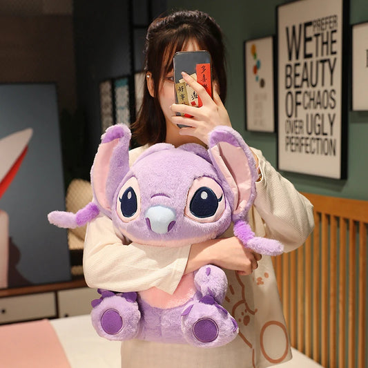 35/60cm Disney Lilo and Stitch Plush Toys Cute Anime Stich Doll Stuffed Plushie Angel Pillow Soft Gift for Children Kawaii
