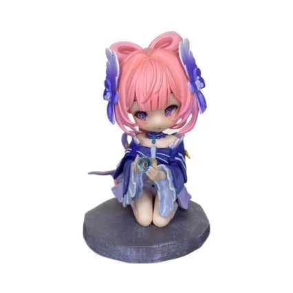 New Sangonomiya Kokomi Figure Genshin Impact Anime Figurine Sangonomiya Q Version Pvc Models Statue Customized Doll Decora Gift