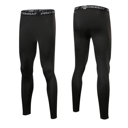 The Codex Quick-Drying Training Base Compression Pants for Men - Black / 3XL