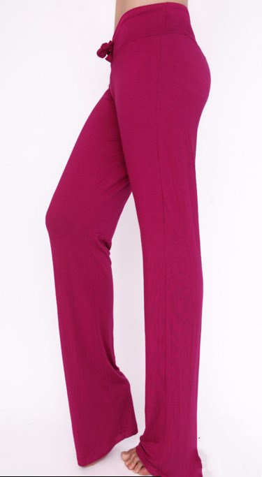 The Codex Modal Slim Fit Plus Size Trousers for Activewear - Fuchsia / M