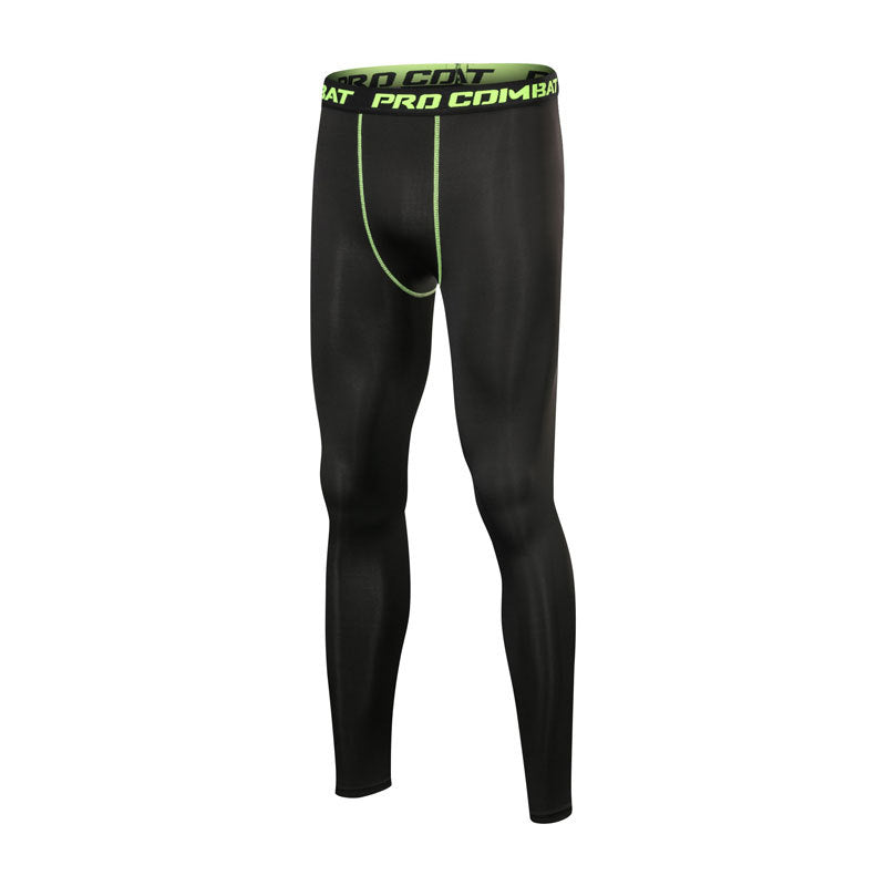 The Codex Quick-Drying Training Base Compression Pants for Men - Green / XXL