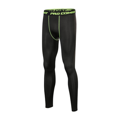 The Codex Quick-Drying Training Base Compression Pants for Men - Green / XXL