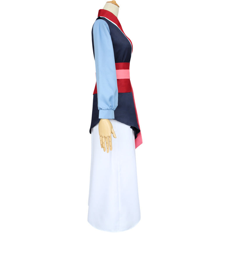 HOMCHEE TRENDS Mulan Costume Adult Cotton Polyester Set