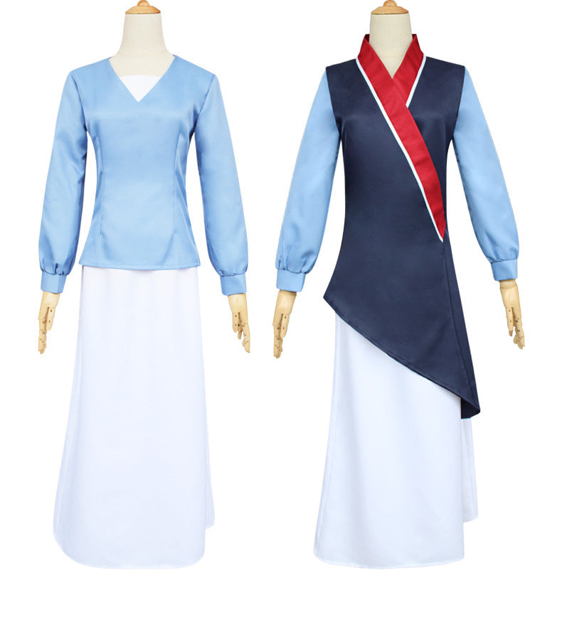 HOMCHEE TRENDS Mulan Costume Adult Cotton Polyester Set