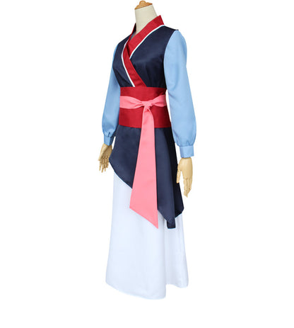 HOMCHEE TRENDS Mulan Costume Adult Cotton Polyester Set