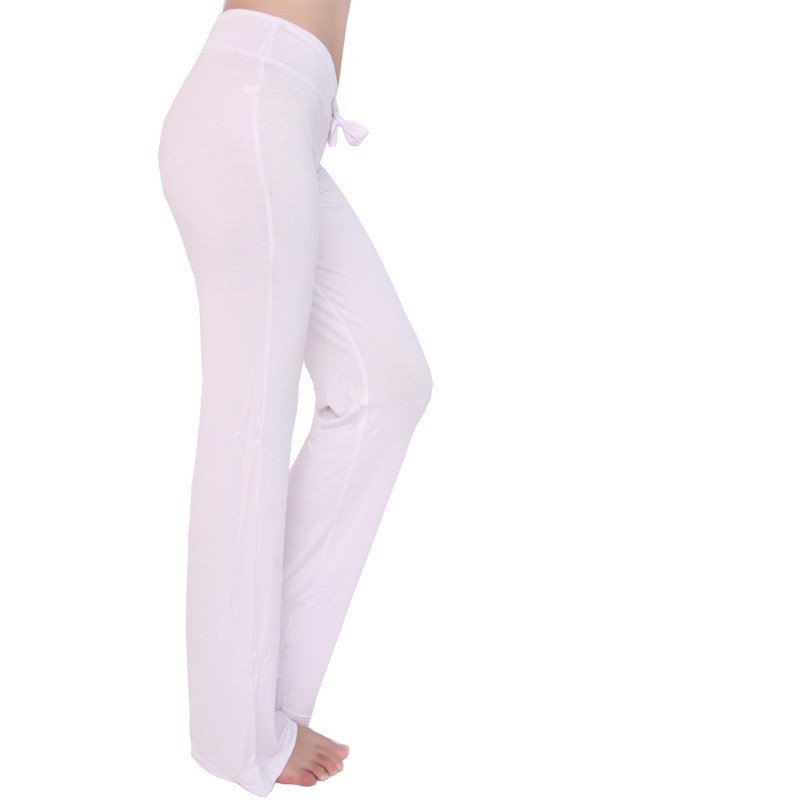 The Codex Modal Slim Fit Plus Size Trousers for Activewear - White / 3XL