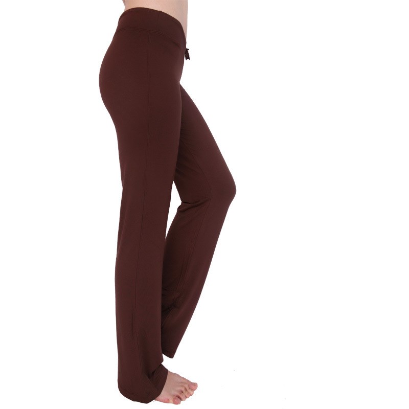 The Codex Modal Slim Fit Plus Size Trousers for Activewear - Brown / S