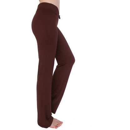 The Codex Modal Slim Fit Plus Size Trousers for Activewear - Brown / S
