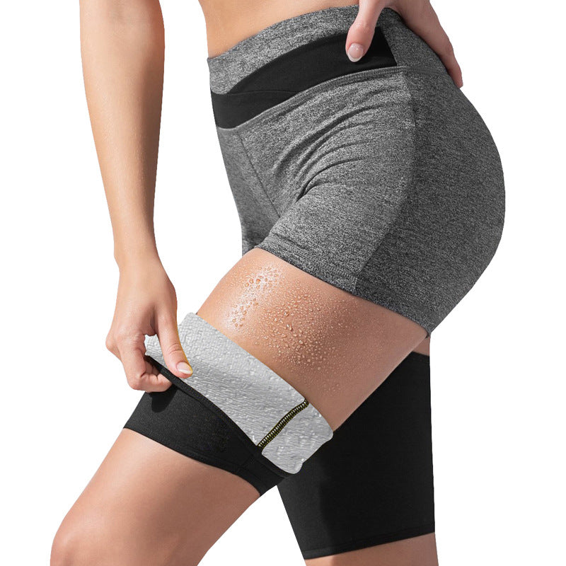 Hot Shapers Women’s Silver Ion Sweat Suit Body Shaping Sports Yoga Running Thigh Cover