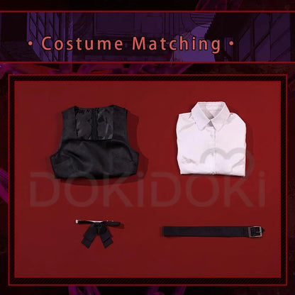 IN STOCK Mitakaa Asaa Cosplay Anime Cosplay Costume DokiDoki-SR Women Black Dress Mitakaa Asaa School Uniform Costume