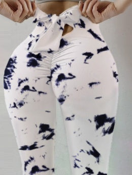 Hip-Lifting Women’s Yoga Sweatpants Leggings Stretch Fitness Pants - L / P1005