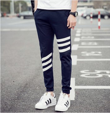 Men’s Breathable Sports Trousers Korean Style Casual Large Size - Tibetan green color / XL
