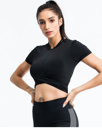 The Codex Short-Sleeved Gym Suit Moisture-Wicking Activewear - Black / L