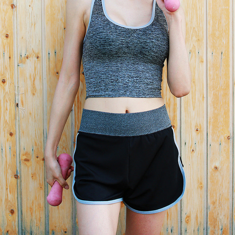 The Codex Yoga Sports Shorts for Female Fitness Running and Training - Grey / L