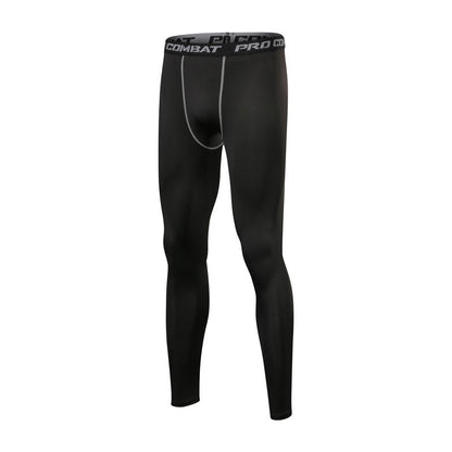 The Codex Quick-Drying Training Base Compression Pants for Men - Black grey / S
