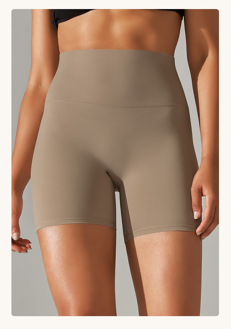 High Waist Hip Lift Fitness Pants for Women – Sports Belly Control Daily Wear Tights - Cocoa Color / S