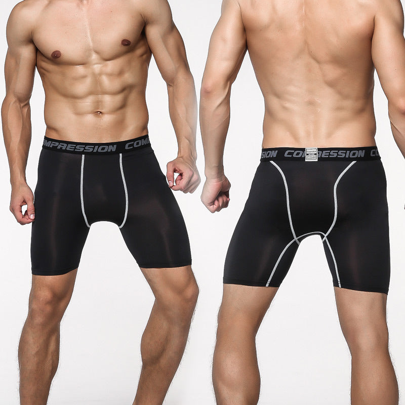 The Codex Men’s Sports Tights Cropped Moisture-Wicking Fitness Leggings
