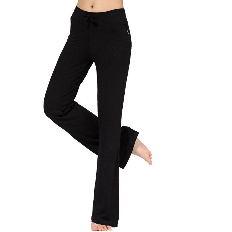 The Codex Modal Slim Fit Plus Size Trousers for Activewear - Black / L