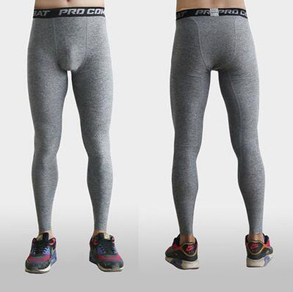 The Codex Quick-Drying Training Base Compression Pants for Men - Grey / M