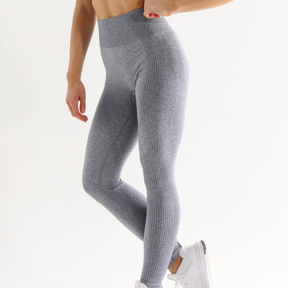 High Waist Yoga Pants and Sleeveless Fitness Suit Five-Piece Set - Gray trousers / L