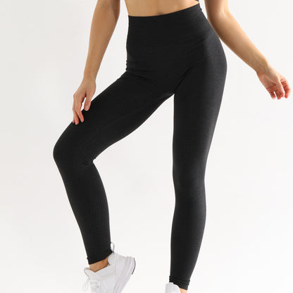 High Waist Yoga Pants and Sleeveless Fitness Suit Five-Piece Set - Black trousers / L
