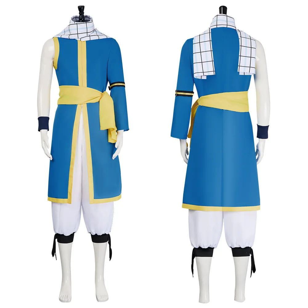 Fairy Tail Natsu Dragneel Cosplay Costume Polyester Asian Size