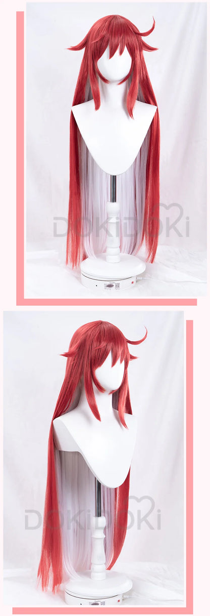 IN STOCK Jack-O' Valentine Wig Game Guilty Gear X2 Cosplay DokiDoki Wig Jack-O' Valentine Cosplay Wig Red Long Hair