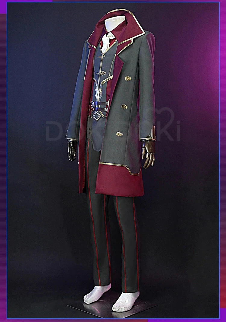 Silcoo Cosplay Costume Game Anime Cosplay【XS-2XL】DokiDoki-R Jinxx Father Silcoo Men Costume Plus Size