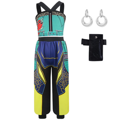 Halloween Girls Detective Cosplay Costume Set for Carnival Party Performance - as picture 2 / 11-12T