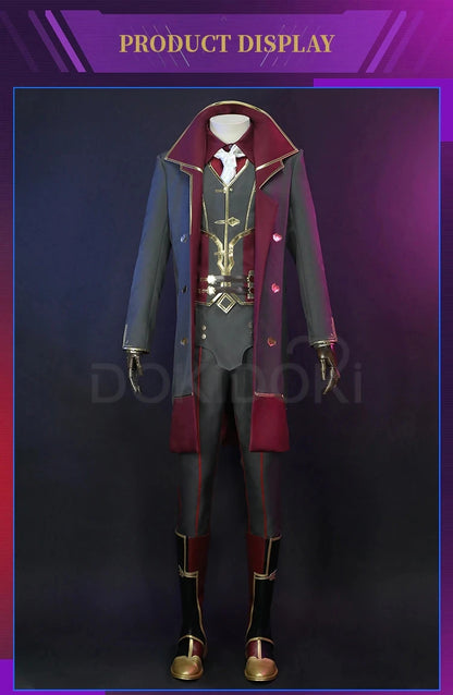 Silcoo Cosplay Costume Game Anime Cosplay【XS-2XL】DokiDoki-R Jinxx Father Silcoo Men Costume Plus Size