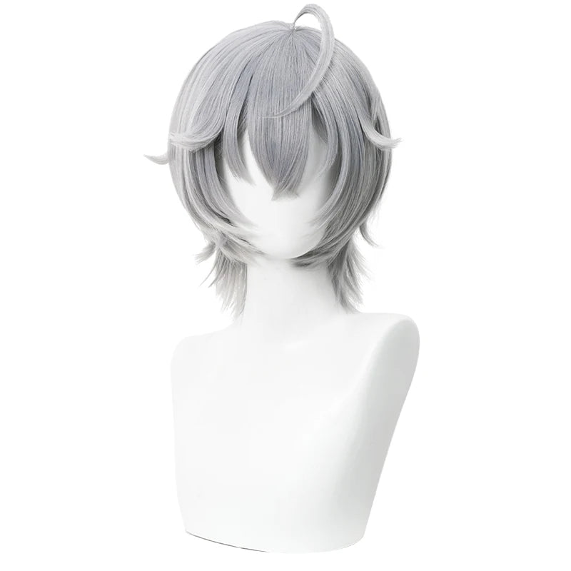 UWOWO Wise Wig Game Zenless Zone Zero Cosplay/ZZZ Cosplay Wise  Cosplay Wig Silver Hair Short Hair
